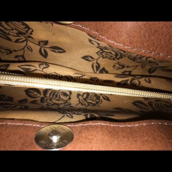 👜👝👛 Paisley patterned clutch tan/brown - Picture 6 of 8